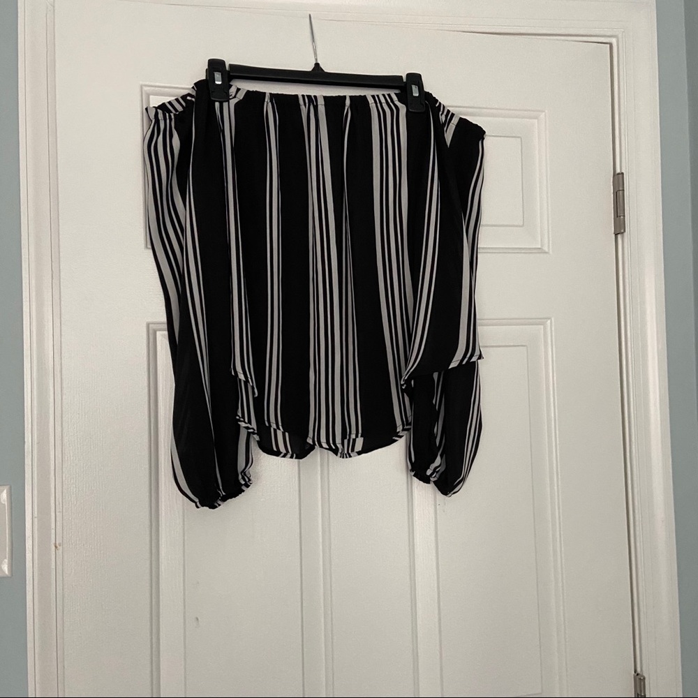 Plus size off the shoulder top